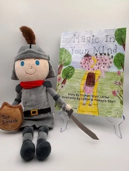 Magic in Your Mind cover and Sir Jitters doll